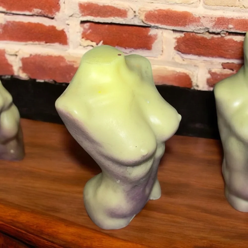 Torso SOAP 3pc set 4x2in 5oz each handmade shea butter & coconut oil